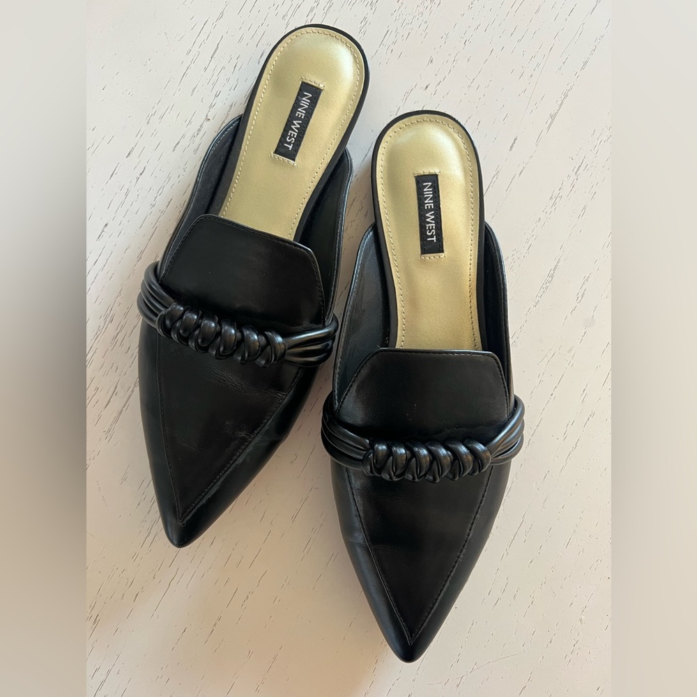 Nine West Black Women's Mules, 10